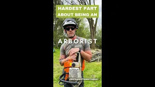 Hardest part about being an arborist and tree surgeon | arborist gear 👊🏼 #arborist #shorts #rope