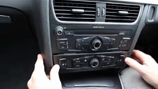 How to remove the Climate Control panel in an Audi A4 B8