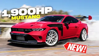 Forza Horizon 5 - NEW 1900HP 2024 Mustang is INSANE! (Full Customization)