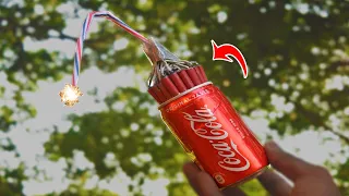 Coca cola vs firecrackers - 1000 firecrackers vs coca cola