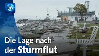 Überschwemmungen und Evakuierungen an der deutschen Ostseeküste