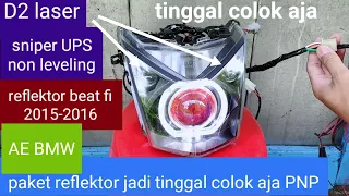 reflektor beat fi 2015-2016 sniper UPS non leveling D2 laser sinar otomotif