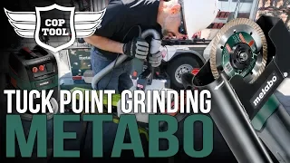 METABO 5” Tuck-Point Angle Grinder W12-125HD & ASR 35 ACP HEPA Vacuum