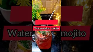 Watermelon Mojito Drink #trending #watermelon #mojito #summerdrink #shorts #easy #mocktail #instant