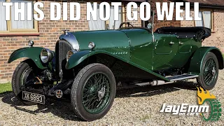 How To Drive a 99 Year Old Bentley 3 Litre.... Really Badly.