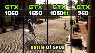 GTX 960 vs GTX 1050 Ti vs GTX 1650 vs GTX 1060 | The Battle Of Nvidia 9, 10 & 16 Series GPUs