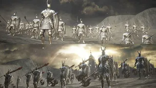 Silver Knights Army VS Black Knights Army