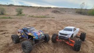 XMAXX HIT THE SAND PITS!! BIG FUN🥳🥳!!! NEW LOCATION  HOBBYWING 800KV MAX 5GS SYSTEMS LETS ROLL!!!