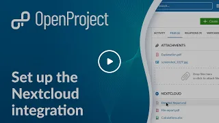 OpenProject Nextcloud Integration Set up