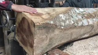 Only 1 billion sultans can buy luxury manglid wood! Sawed board material | Sawmills