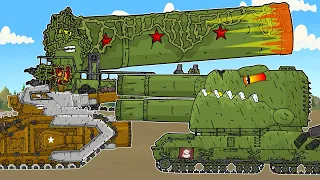 Fight of Hybrid Giants of the USSR - Cartoons about tanks