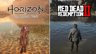 Red dead redemption Vs Horizon Forbidden West - Physics and Details Comparison