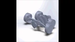 Boxer engine animation - SolidWorks