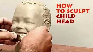 Sculpture Learning: How to make child head sculpture