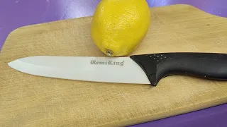 A KNIFE is like a RAZOR in three minutes! CUTS EVEN Iron! A great idea for sharpening knives !