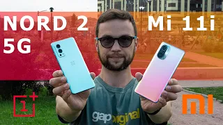 BATTLE OF TOP SUB-FLAGMANS 🔥 OnePlus Nord 2 5G vs Xiaomi Mi 11i 5G POWER BEAUTY AND VIDEOS🔥 BEST