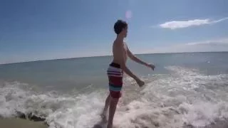 Skimboarding in Seabrook, NH