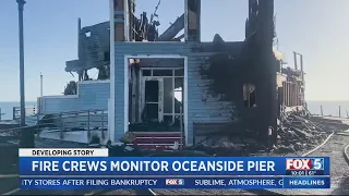 Area around Oceanside Pier reopens following fire