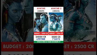 avatar vs avatar2 movie comparison | avatar vs avatar 2 box office collection| #shorts #viral #short