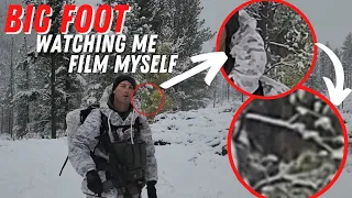 I accidentally filmed Big Foot spying on me!