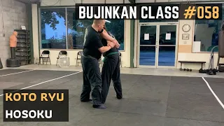 Koto Ryu Hosoku | Bujinkan Martial Arts Class #058 | 2021