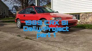 1989 Honda CRX SI Part 1: first impressions