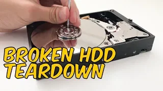 What's inside my broken hard drive? HDD teardown