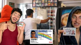 USING OBVIOUSLY FAKE ID'S