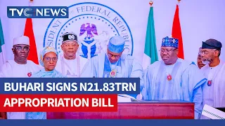 President Buhari Signs N21.83trn Appropriation Bill into law