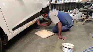 car ka running board repairing denting and painting auto car India