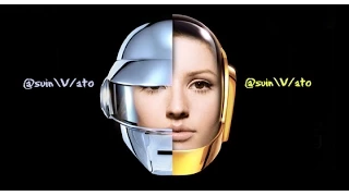 Ellie Goulding vs Daft Punk There's Something About Us Under The Sheets (video)