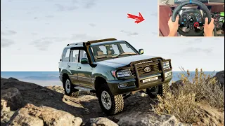 BeamNG Drive - Toyota Land Cruiser 100 - OFF ROAD | Logitech g29 gameplay