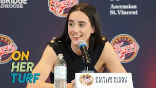 Unpacking awkward exchange between reporter, Caitlin Clark at presser | On Her Turf | NBC Sports