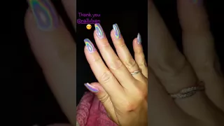 Holographic Chrome Nails