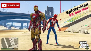 Spider-Man vs Iron Man - GTA 5 Spider-Man mod - CocoBibu