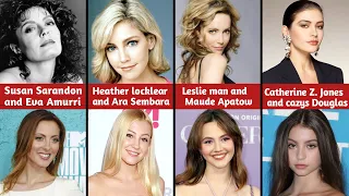 Celebrity mom's and daughters exact at the same age comparison.