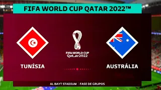 Tunisia x Austrália - Simulação Copa do Mundo 2022 (Rodada 2 Grupo D)