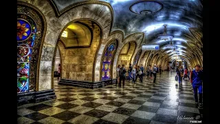 The most beautiful stations of Moscow metro.