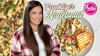 Nudelsalat mit Gazi Grillkäse: Fruchtig & Frisch!