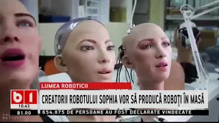 CREATORII ROBOTULUI SOPHIA VOR SA PRODUCA ROBOTI IN MASA_Stiri b1_26 ianuarie 2021