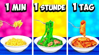 1 Minute vs. 1 Stunde vs. 1 Tag Pasta von VANZAI KOCHEN