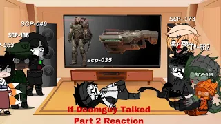 Gacha Reaction SCPs:[If Doomguy Talked in Doom Eternal Part 2] [🇸🇦+🇺🇸/🇺🇲]