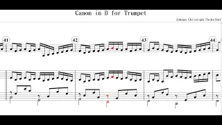 Canon in D(Johann Christoph Pachelbel)-for Trumpet