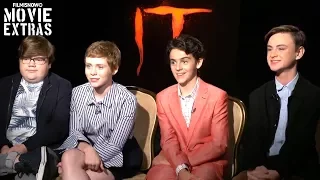 IT (2017) Jaeden Lieberher, Jeremy Ray Taylor, Sophia Lillis, Jack Dylan Grazer talk about the movie