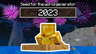 I did a Speedrun of the Minecraft Seed "2023"