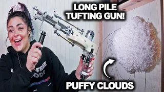 UNBOX MY NEW TUFTING GUN W/ ME! Will I Do Resin Videos Again? & Tufting Puffy Clouds ☁️