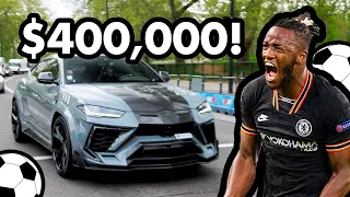 FOOTBALLER DRIVING HIS RARE MANSORY LAMBORGHINI URUS IN LONDON!