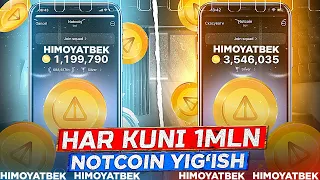 NOTCOIN TEZ KOPAYTIRISH YO'LI Notcoin to'liq malumot va koproq coinlar ishlash siri Notcoin yechish