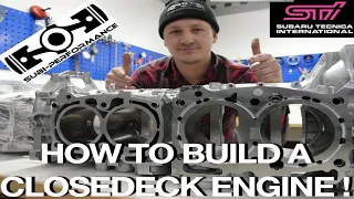 How to build a closed deck Engine l Subi-Performance