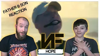 SON SHOWS DAD NF FOR THE FIRST TIME! | NF - HOPE | FIRST TIME REACTION